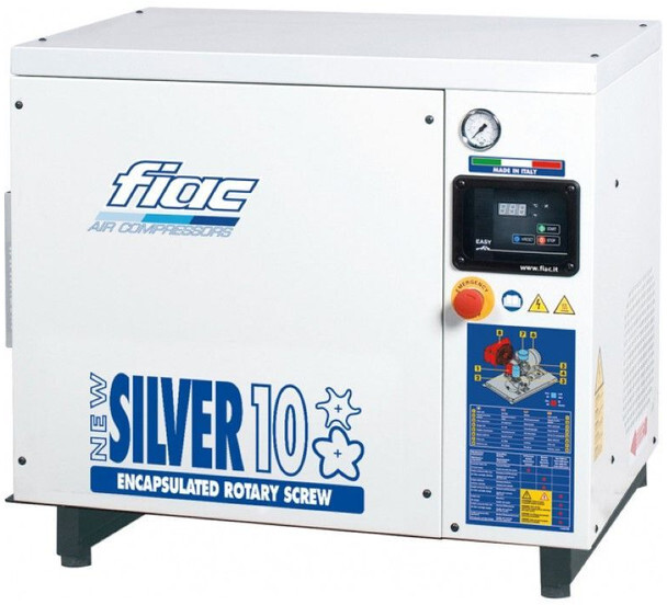 Fiac New Silver 10 Silent 7.5 kW 860 L / min 10 bar Elektrische Schroefcompressor - Vzduchový kompresor: obrázok 1 Fiac New Silver 10 Silent 7.5 kW 860 L / min 10 bar Elektrische Schroefcompressor - Vzduchový kompresor: obrázok 1