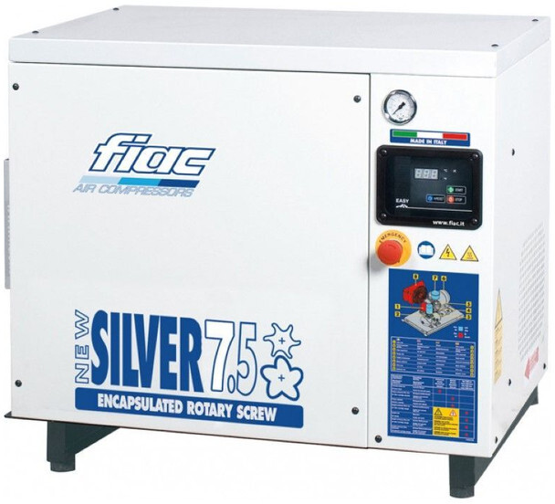 Fiac New Silver 7.5 Silent 5.5 kW 720 L / min 10 Bar Elektrische Schroefcompressor - Vzduchový kompresor: obrázok 1 Fiac New Silver 7.5 Silent 5.5 kW 720 L / min 10 Bar Elektrische Schroefcompressor - Vzduchový kompresor: obrázok 1