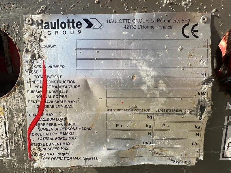 Haulotte Optimum 8 Elektra Schaarhoogwerker 7.8 meter Werkhoogte 427 Hours ! - Samohybná plošiny: obrázok 3 Haulotte Optimum 8 Elektra Schaarhoogwerker 7.8 meter Werkhoogte 427 Hours ! - Samohybná plošiny: obrázok 3