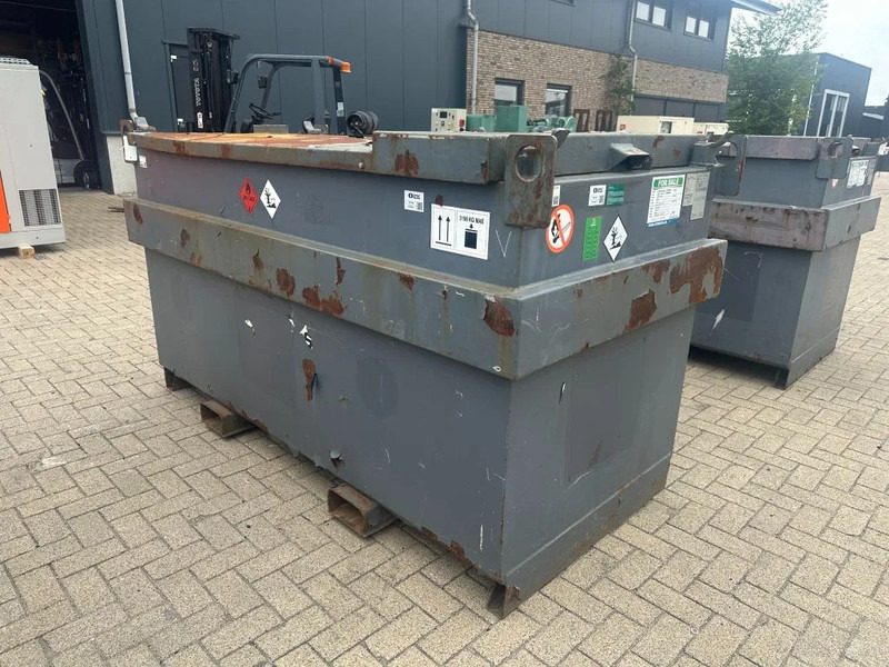 Lodny kontajner IBC Steenbergen Kiwa IBC 2000 liter dieseltank met handpomp Milieutank: obrázok 9