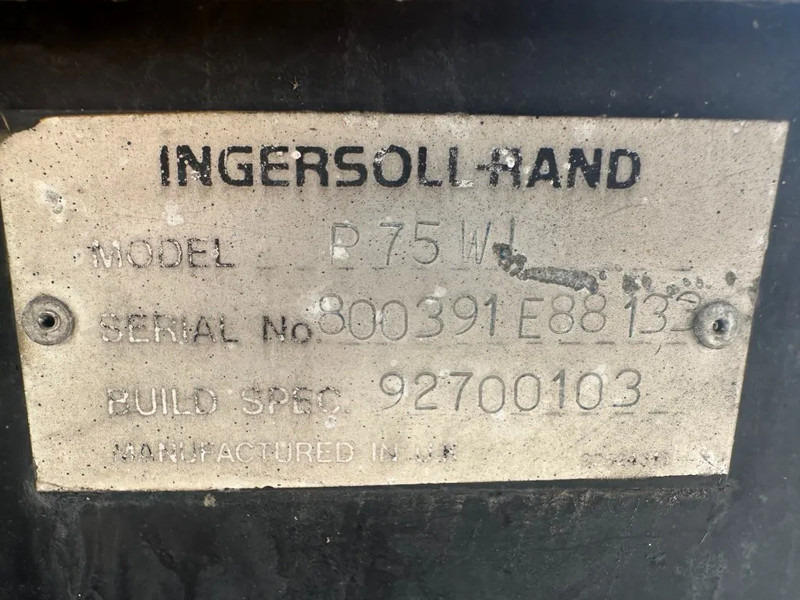 Ingersoll Rand P75W Lombardini 2.1 m3 / min 7 Bar Diesel Compressor - Vzduchový kompresor: obrázok 2 Ingersoll Rand P75W Lombardini 2.1 m3 / min 7 Bar Diesel Compressor - Vzduchový kompresor: obrázok 2