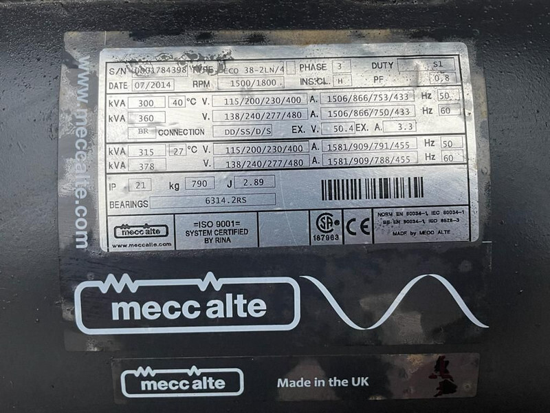 Elektrický generátor Iveco 8210 Mecc Alte Spa 330 kVA Silent generatorset: obrázok 8 Elektrický generátor Iveco 8210 Mecc Alte Spa 330 kVA Silent generatorset: obrázok 8