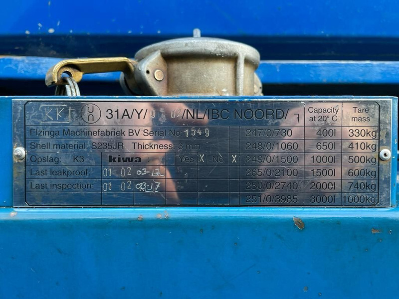 Kiwa IBC 1000 liter dieseltank met keuring - Skladovacia nádrž: obrázok 3 Kiwa IBC 1000 liter dieseltank met keuring - Skladovacia nádrž: obrázok 3