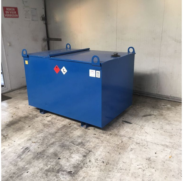 Kiwa IBC Elzinga Machinefabriek 1000 liter IBC Dieseltank met handpomp - Skladovacia nádrž: obrázok 2 Kiwa IBC Elzinga Machinefabriek 1000 liter IBC Dieseltank met handpomp - Skladovacia nádrž: obrázok 2