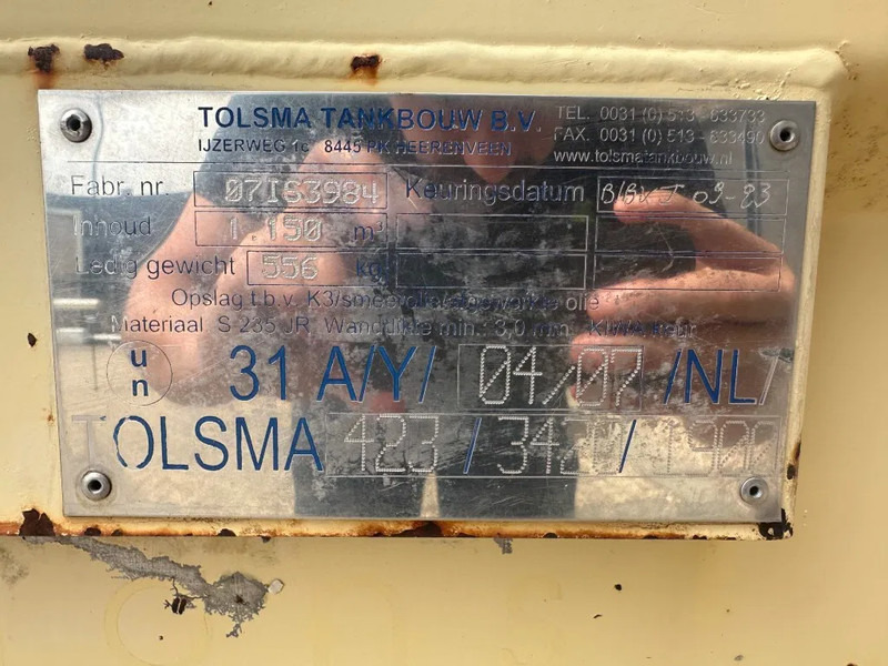 Tolsma Kiwa IBC 1150 liter Dieseltank Milieutank - Lodny kontajner: obrázok 4 Tolsma Kiwa IBC 1150 liter Dieseltank Milieutank - Lodny kontajner: obrázok 4