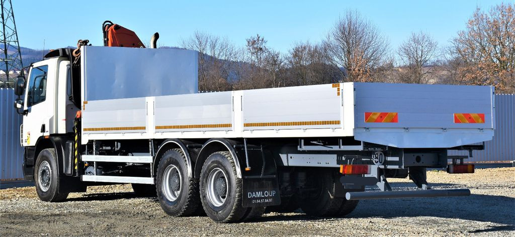 Auto s hydraulickou rukou, Valníkový/ Plošinový nákladný automobil DAF CF 75.360 Pritsche 7,95 m + KRAN / FUNK * 6x4: obrázok 7