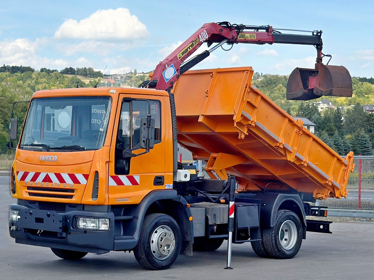 Iveco EUROCARGO 120E18 * HMF 403 K1 * TOPZUSTAND - Auto s hydraulickou rukou, Sklápač: obrázok 2 Iveco EUROCARGO 120E18 * HMF 403 K1 * TOPZUSTAND - Auto s hydraulickou rukou, Sklápač: obrázok 2