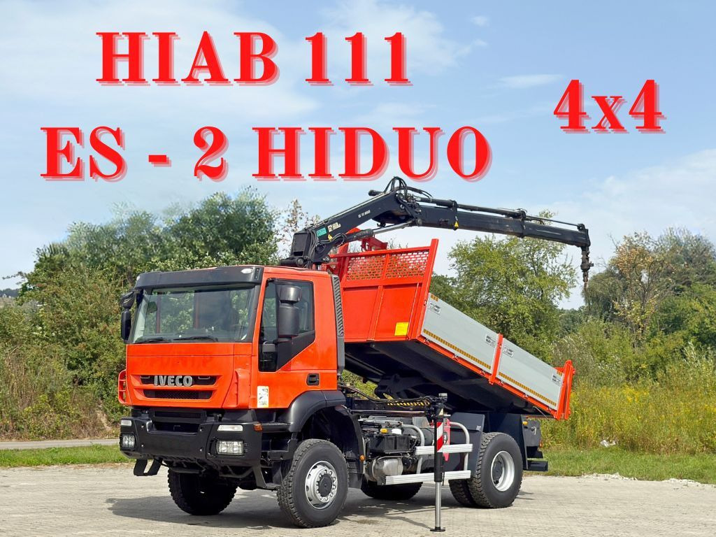 Iveco TRAKKER 190T36 * HIAB 111 ES-2 HIDUO * 4x4 * TOP - Sklápač, Auto s hydraulickou rukou: obrázok 1 Iveco TRAKKER 190T36 * HIAB 111 ES-2 HIDUO * 4x4 * TOP - Sklápač, Auto s hydraulickou rukou: obrázok 1