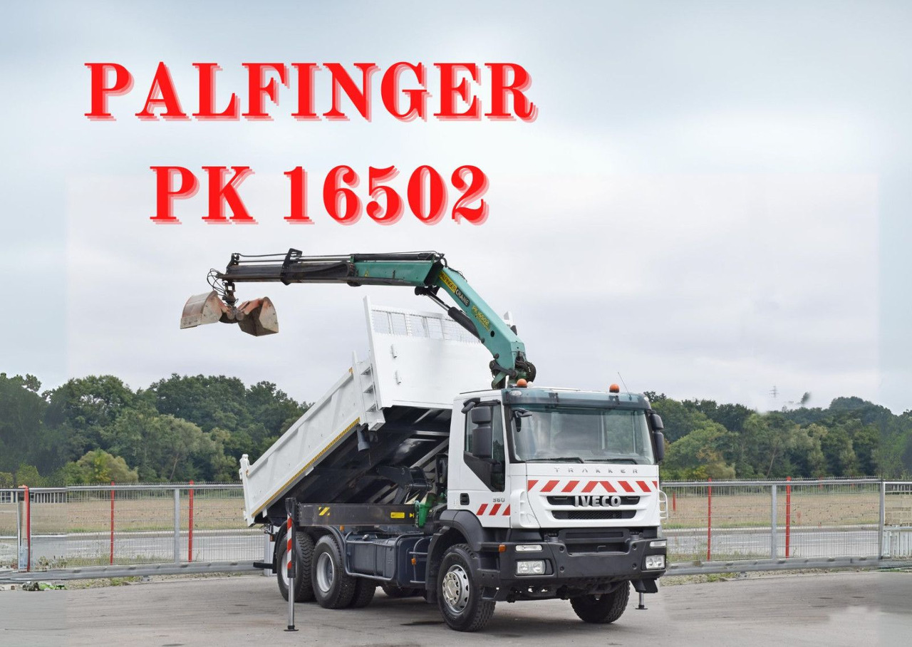 Iveco TRAKKER 360 * Kipper 5,20m* PK 16502 / FUNK*6x4 - Sklápač, Auto s hydraulickou rukou: obrázok 1 Iveco TRAKKER 360 * Kipper 5,20m* PK 16502 / FUNK*6x4 - Sklápač, Auto s hydraulickou rukou: obrázok 1