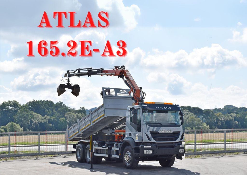 Iveco TRAKKER 410*Kipper 5,20m*ATLAS 165.2E * FUNK/6x4 - Sklápač, Auto s hydraulickou rukou: obrázok 1 Iveco TRAKKER 410*Kipper 5,20m*ATLAS 165.2E * FUNK/6x4 - Sklápač, Auto s hydraulickou rukou: obrázok 1