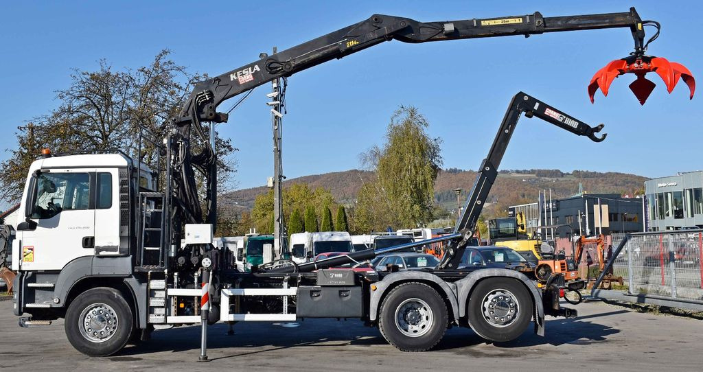 MAN TGS 26.360 Abrollkipper* KESLA 2114 Z * TOP - Hákový nosič kontajnerov, Auto s hydraulickou rukou: obrázok 5 MAN TGS 26.360 Abrollkipper* KESLA 2114 Z * TOP - Hákový nosič kontajnerov, Auto s hydraulickou rukou: obrázok 5