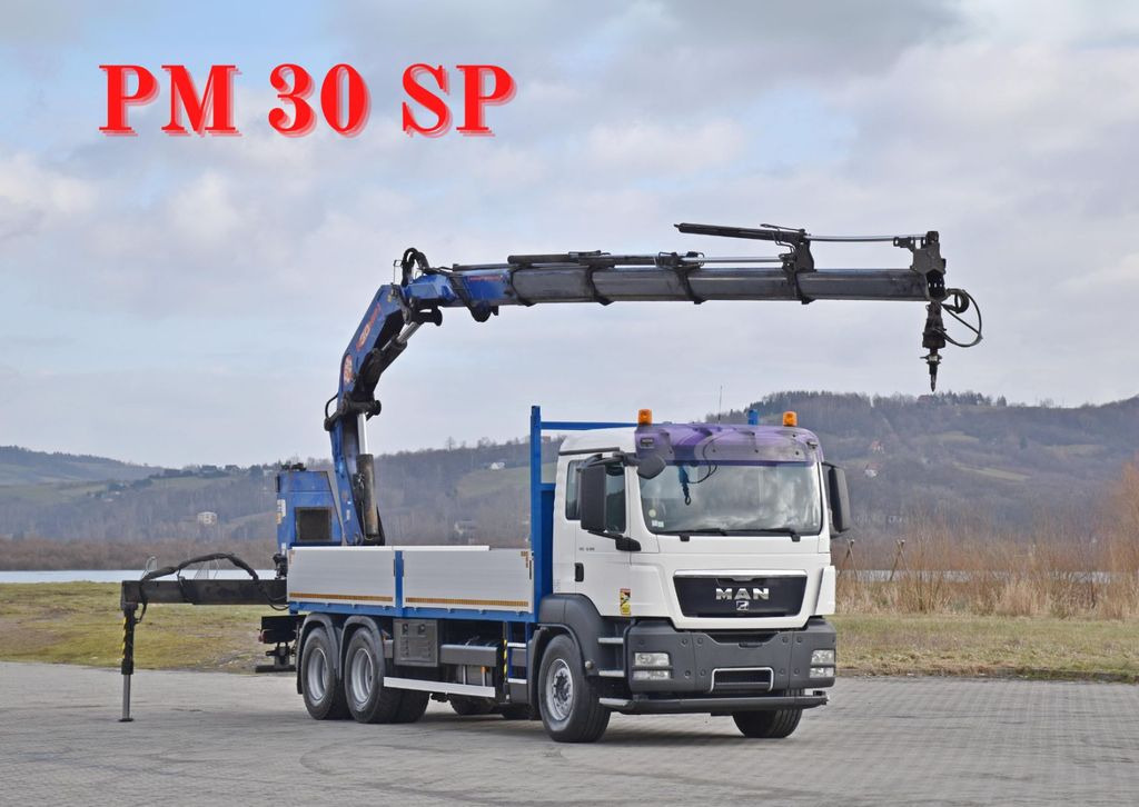 MAN TGS 26.360*PRITSCHE 6,60m * PM 30 SP / FUNK *6x4 - Auto s hydraulickou rukou: obrázok 1 MAN TGS 26.360*PRITSCHE 6,60m * PM 30 SP / FUNK *6x4 - Auto s hydraulickou rukou: obrázok 1