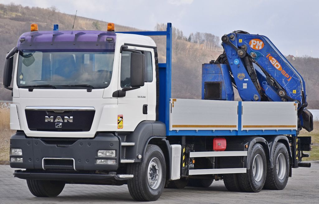 MAN TGS 26.360*PRITSCHE 6,60m * PM 30 SP / FUNK *6x4 - Auto s hydraulickou rukou: obrázok 4 MAN TGS 26.360*PRITSCHE 6,60m * PM 30 SP / FUNK *6x4 - Auto s hydraulickou rukou: obrázok 4