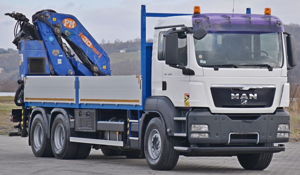 MAN TGS 26.360*PRITSCHE 6,60m * PM 30 SP / FUNK *6x4 - Auto s hydraulickou rukou: obrázok 3 MAN TGS 26.360*PRITSCHE 6,60m * PM 30 SP / FUNK *6x4 - Auto s hydraulickou rukou: obrázok 3