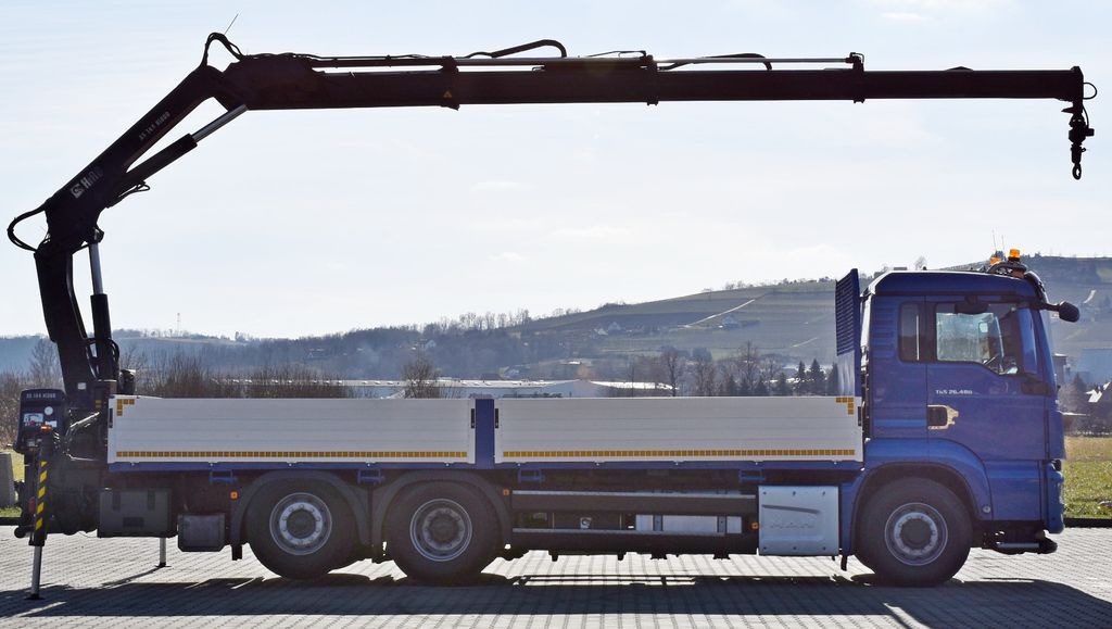MAN TGS 26.480 * KRAN / FUNK * TOPZUSTAND - Auto s hydraulickou rukou, Valníkový/ Plošinový nákladný automobil: obrázok 5 MAN TGS 26.480 * KRAN / FUNK * TOPZUSTAND - Auto s hydraulickou rukou, Valníkový/ Plošinový nákladný automobil: obrázok 5
