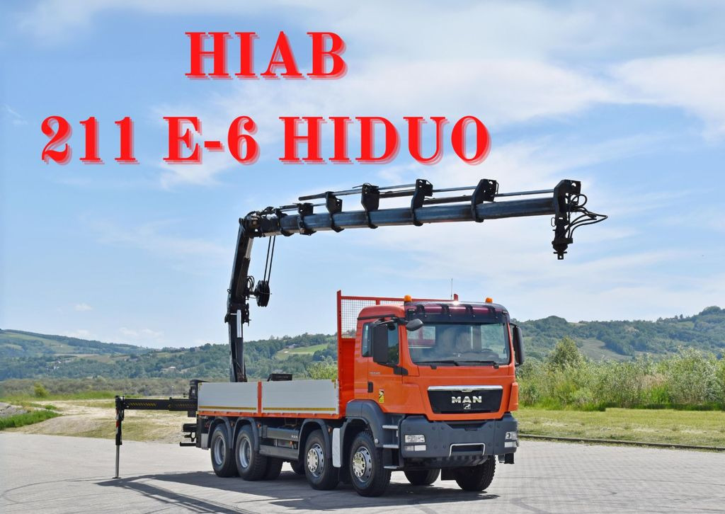 MAN TGS 35.440 * HIAB 211 E-6 HIDUO +FUNK / 8x4 - Auto s hydraulickou rukou, Valníkový/ Plošinový nákladný automobil: obrázok 1 MAN TGS 35.440 * HIAB 211 E-6 HIDUO +FUNK / 8x4 - Auto s hydraulickou rukou, Valníkový/ Plošinový nákladný automobil: obrázok 1