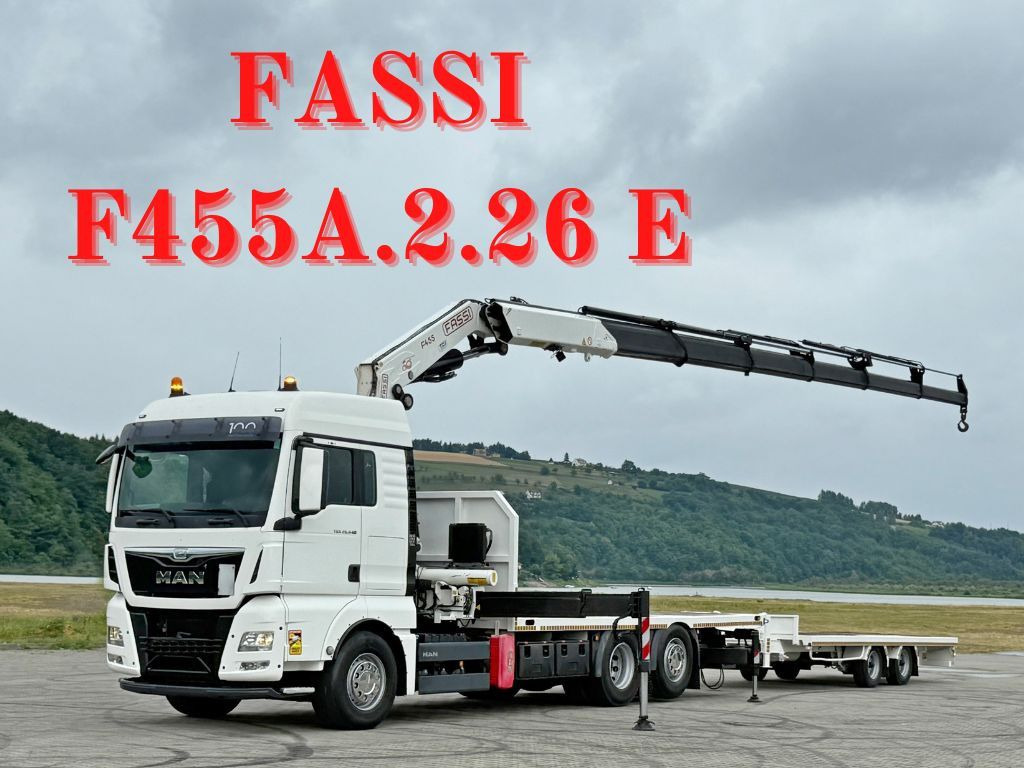 MAN TGX 26.440 * FASSI F455A.2.26E + FUNK + Anhänger - Auto s hydraulickou rukou: obrázok 1 MAN TGX 26.440 * FASSI F455A.2.26E + FUNK + Anhänger - Auto s hydraulickou rukou: obrázok 1