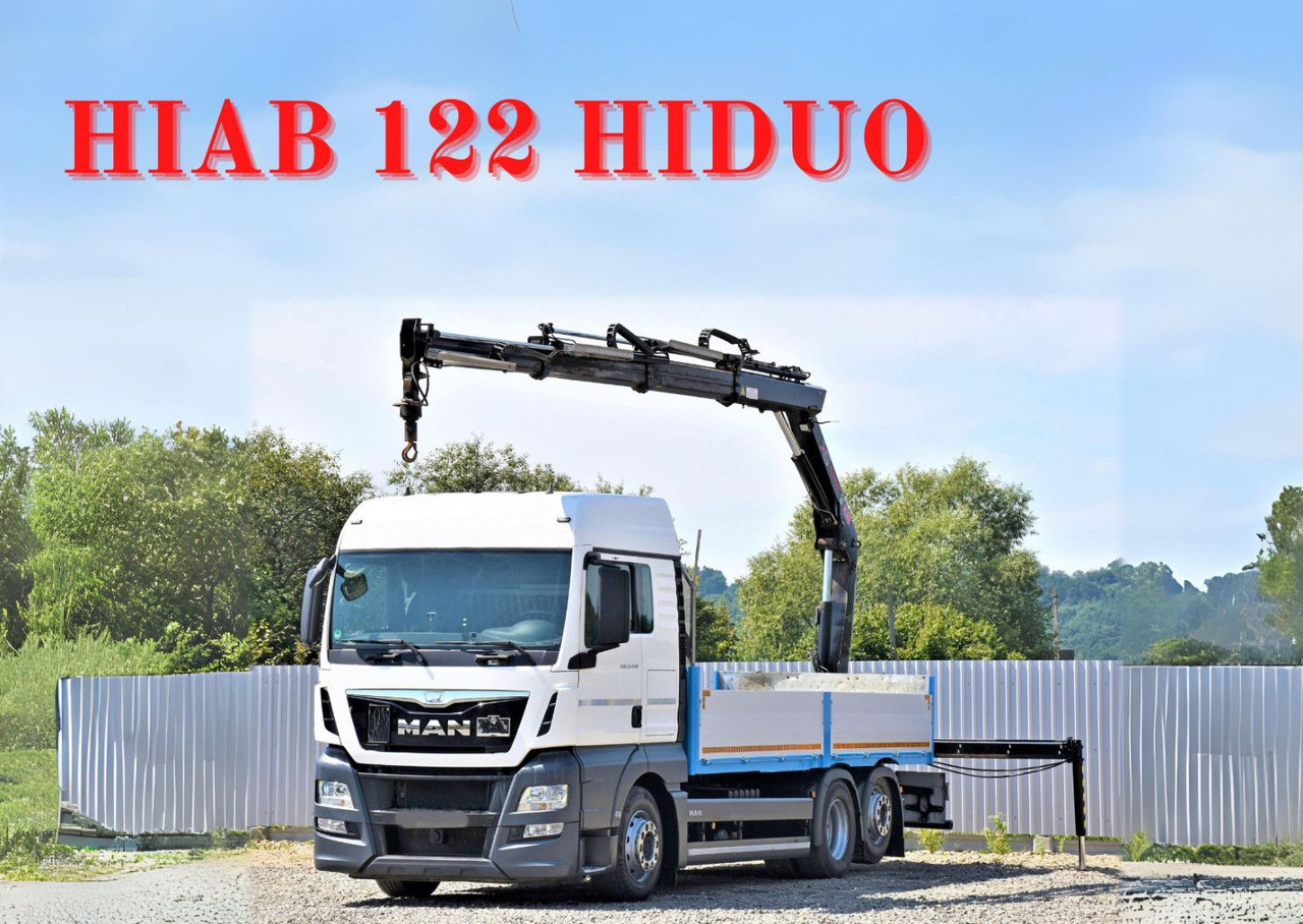 MAN TGX 26.440 Pritsche 6,20 m+HIAB 122 HIDUO/FUNK - Auto s hydraulickou rukou: obrázok 1 MAN TGX 26.440 Pritsche 6,20 m+HIAB 122 HIDUO/FUNK - Auto s hydraulickou rukou: obrázok 1