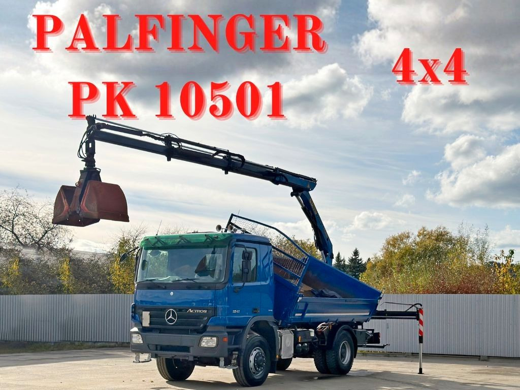Mercedes-Benz ACTROS 1841 * PK 10501 + FUNK * TOP * 4x4 - Sklápač, Auto s hydraulickou rukou: obrázok 1 Mercedes-Benz ACTROS 1841 * PK 10501 + FUNK * TOP * 4x4 - Sklápač, Auto s hydraulickou rukou: obrázok 1