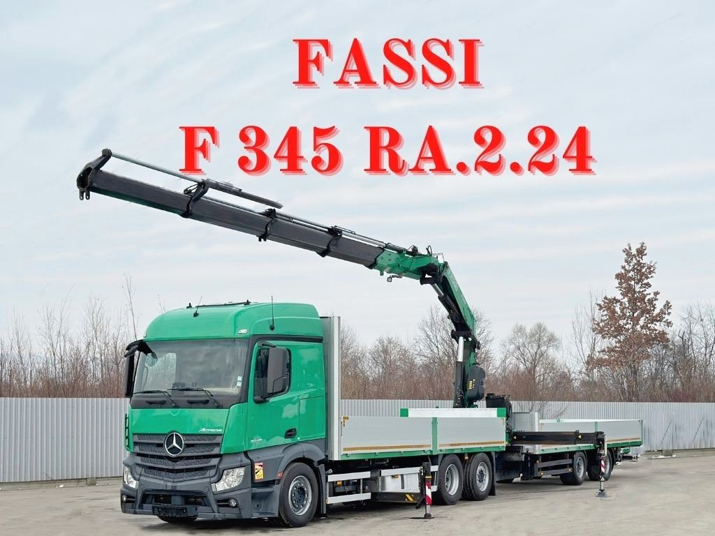 Mercedes-Benz ACTROS 2645 * FASSI F345.24 + FUNK + Anhänger - Auto s hydraulickou rukou: obrázok 1 Mercedes-Benz ACTROS 2645 * FASSI F345.24 + FUNK + Anhänger - Auto s hydraulickou rukou: obrázok 1