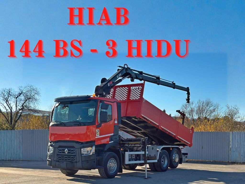 Renault C430 * HIAB 144 BS - 3 HIDUO+ FUNK/ 6x2 - Auto s hydraulickou rukou: obrázok 1 Renault C430 * HIAB 144 BS - 3 HIDUO+ FUNK/ 6x2 - Auto s hydraulickou rukou: obrázok 1