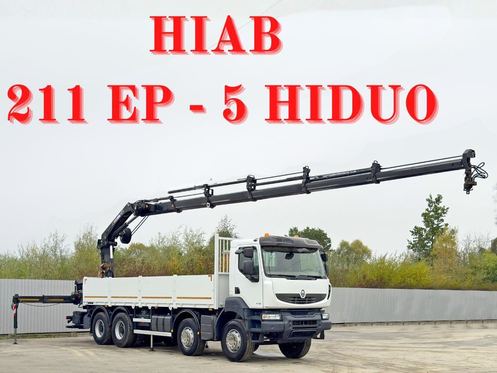 Renault KERAX 430 * HIAB 211 EP-5 HIDUO /FUNK *8x4 - Auto s hydraulickou rukou: obrázok 1 Renault KERAX 430 * HIAB 211 EP-5 HIDUO /FUNK *8x4 - Auto s hydraulickou rukou: obrázok 1
