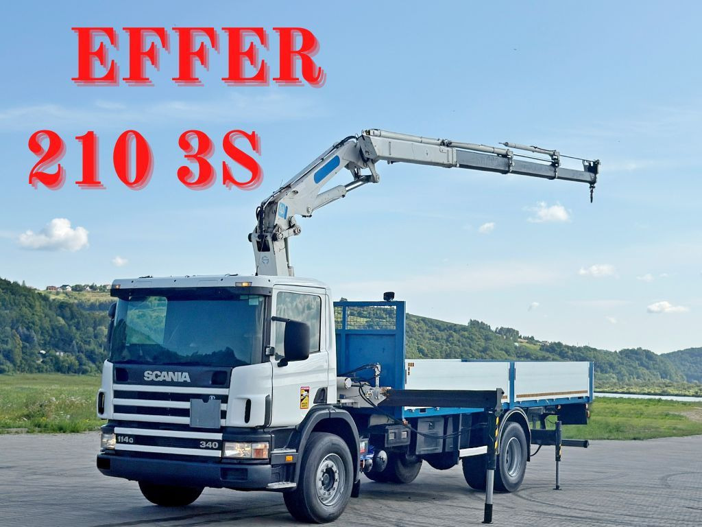 Scania 114 G 340 * PRITSCHE 7,00m * EFFER 210 3S + FUNK - Auto s hydraulickou rukou: obrázok 1 Scania 114 G 340 * PRITSCHE 7,00m * EFFER 210 3S + FUNK - Auto s hydraulickou rukou: obrázok 1