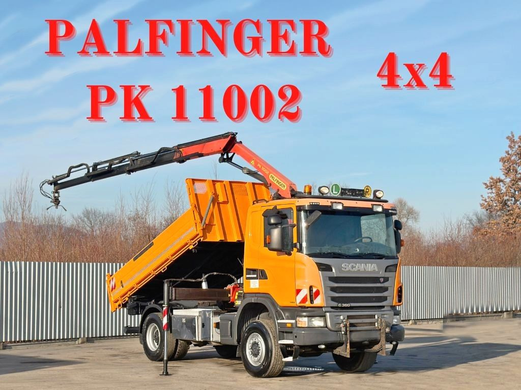 Scania G 360 * KIPPER 4,15m * PALFINGER PK 11002/ 4x4 - Auto s hydraulickou rukou: obrázok 1 Scania G 360 * KIPPER 4,15m * PALFINGER PK 11002/ 4x4 - Auto s hydraulickou rukou: obrázok 1