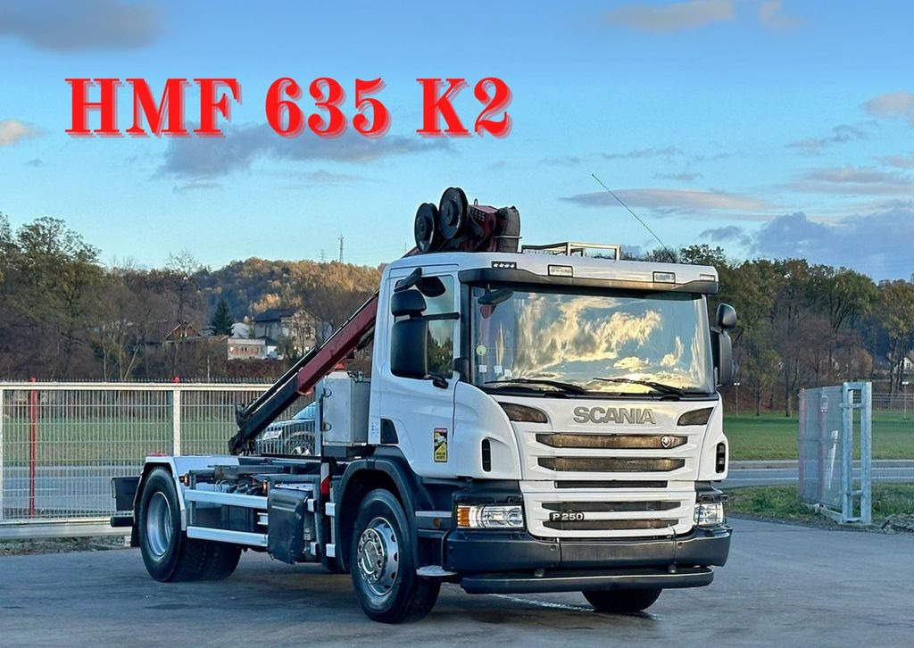 Scania P250* FAHRGESTEL 4,30* HMF 635 K2/FUNK* TOP - Auto s hydraulickou rukou: obrázok 1 Scania P250* FAHRGESTEL 4,30* HMF 635 K2/FUNK* TOP - Auto s hydraulickou rukou: obrázok 1