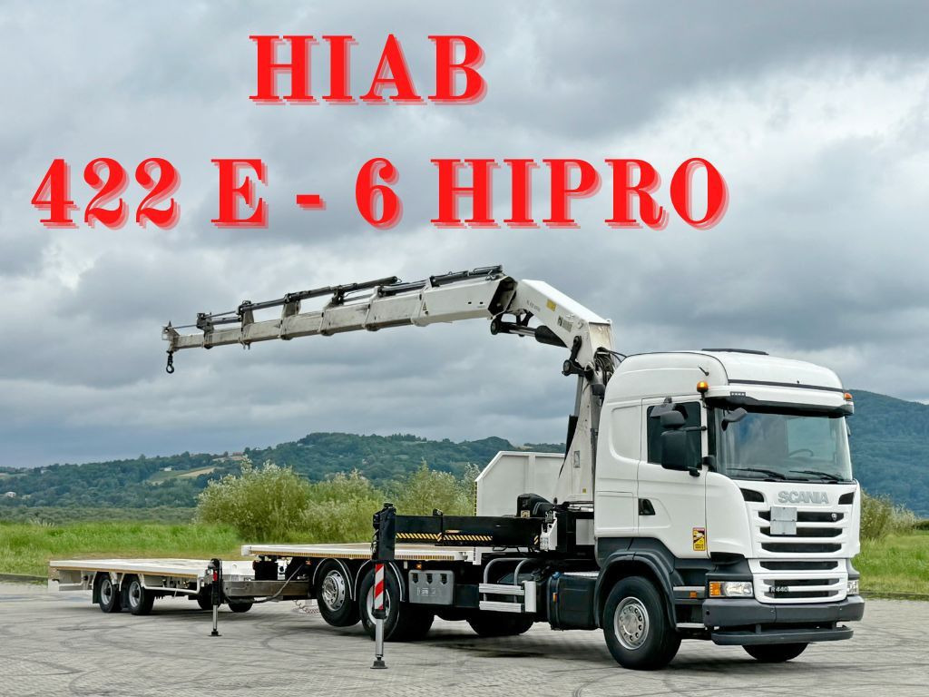 Scania R440 * HIAB 422 E-6 HIPRO + FUNK + Anhänger! 6x4 - Auto s hydraulickou rukou: obrázok 1 Scania R440 * HIAB 422 E-6 HIPRO + FUNK + Anhänger! 6x4 - Auto s hydraulickou rukou: obrázok 1