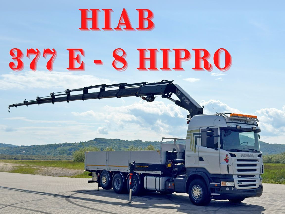 Scania R480 PRITSCHE 6,85m *HIAB 377 E-8 HIPRO/FUNK*8x4 - Auto s hydraulickou rukou: obrázok 1 Scania R480 PRITSCHE 6,85m *HIAB 377 E-8 HIPRO/FUNK*8x4 - Auto s hydraulickou rukou: obrázok 1