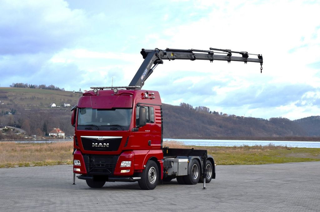 MAN TGX 28.480 Sattelzugmaschine + HMF 2120 K5/FUNK MAN TGX 28.480 Sattelzugmaschine + HMF 2120 K5/FUNK - Ťahač: obrázok 2 MAN TGX 28.480 Sattelzugmaschine + HMF 2120 K5/FUNK MAN TGX 28.480 Sattelzugmaschine + HMF 2120 K5/FUNK - Ťahač: obrázok 2