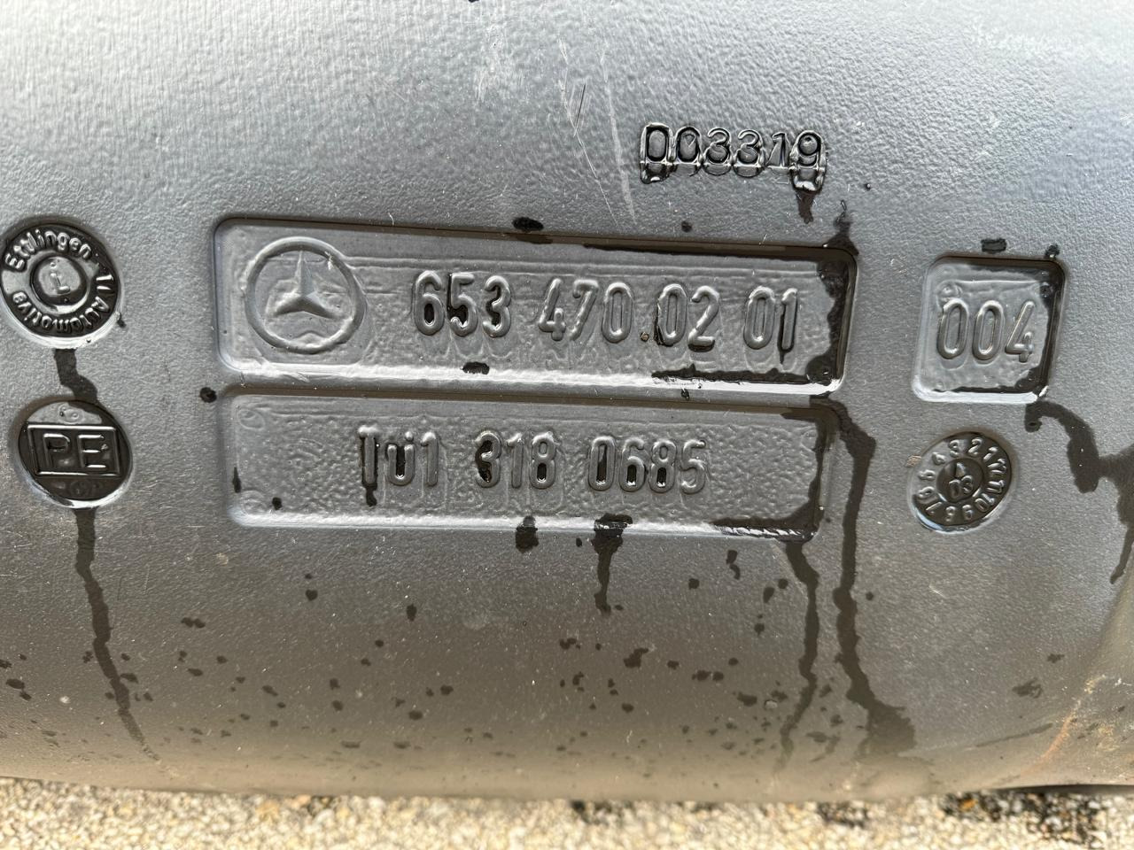 FUEL TANK MERCEDES AXOR - Palivová nádrž: obrázok 2 FUEL TANK MERCEDES AXOR - Palivová nádrž: obrázok 2