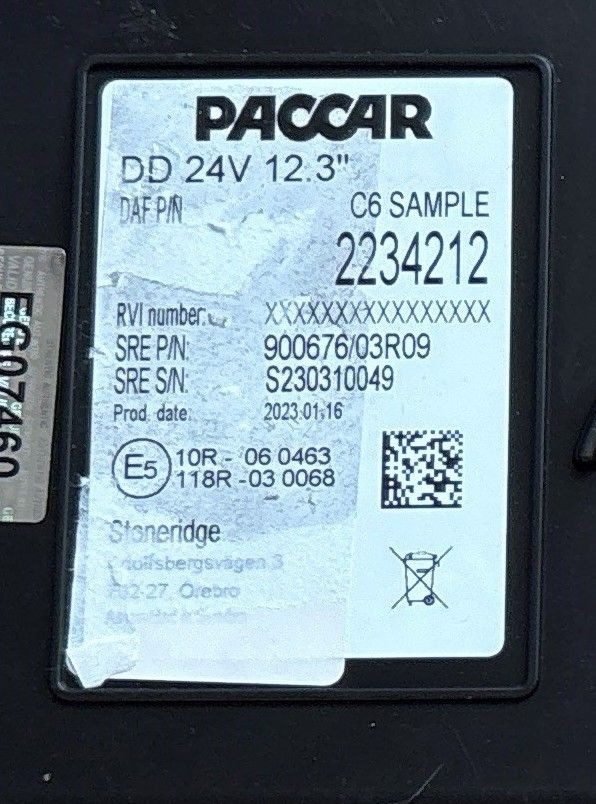 DAF XG COMBI-INSTRUMENT NIEUW - Palubná doska pre Nákladné auto: obrázok 3 DAF XG COMBI-INSTRUMENT NIEUW - Palubná doska pre Nákladné auto: obrázok 3