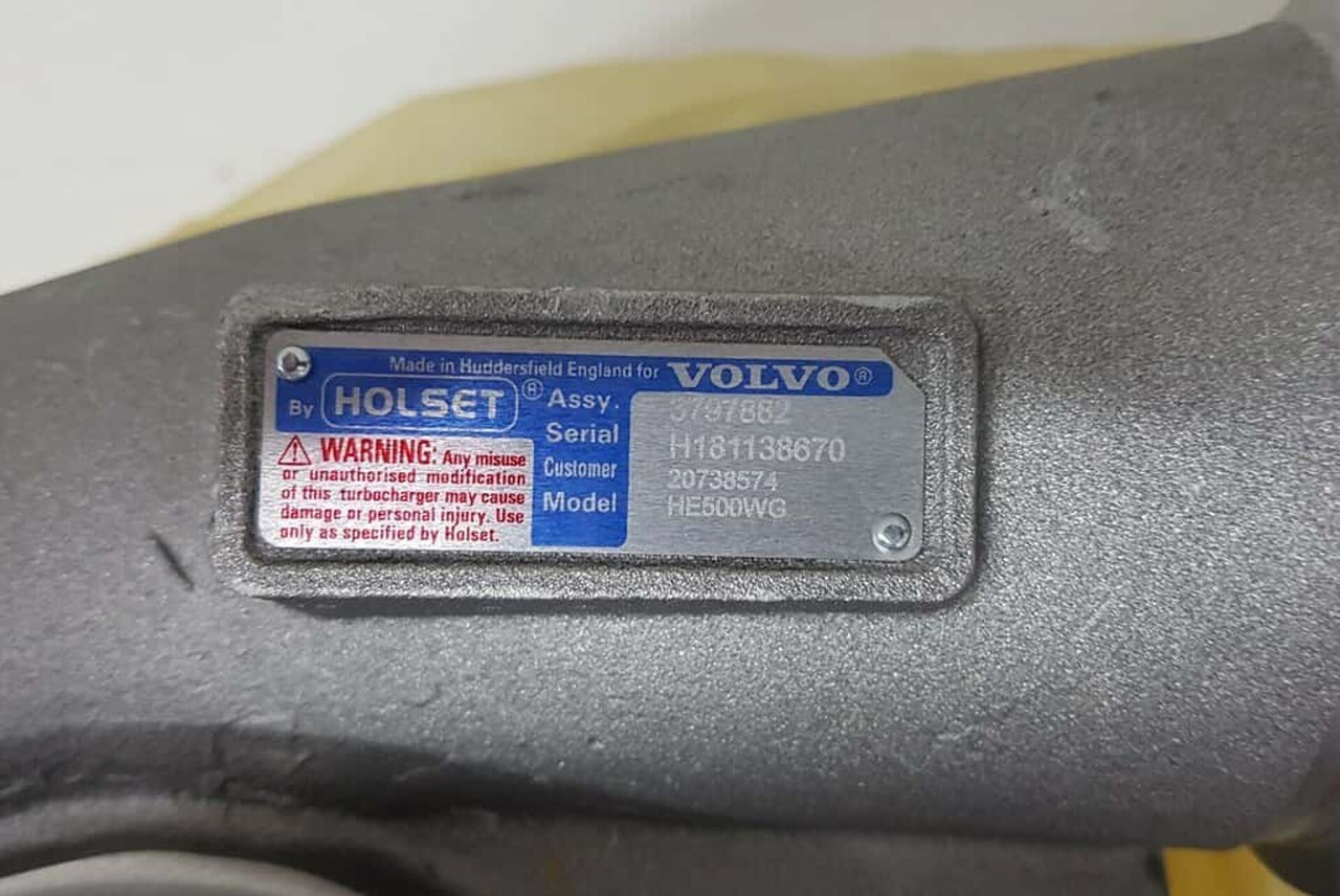 VOLVO D16C 610/D/G D16E540/580/660 FH16 -2013 TURBOCOMPRESSOR HOLSET +STATIEGELD V20738574 - Turbodúchadlo pre Nákladné auto: obrázok 2 VOLVO D16C 610/D/G D16E540/580/660 FH16 -2013 TURBOCOMPRESSOR HOLSET +STATIEGELD V20738574 - Turbodúchadlo pre Nákladné auto: obrázok 2