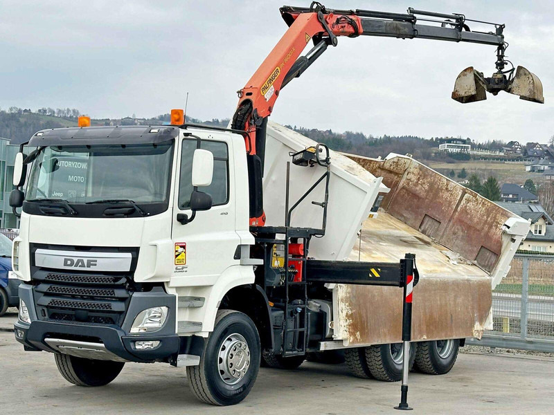 DAF CF 410 * Kipper 4,90 m + PK 16001 - K B * 6x4 - Sklápač, Auto s hydraulickou rukou: obrázok 3 DAF CF 410 * Kipper 4,90 m + PK 16001 - K B * 6x4 - Sklápač, Auto s hydraulickou rukou: obrázok 3