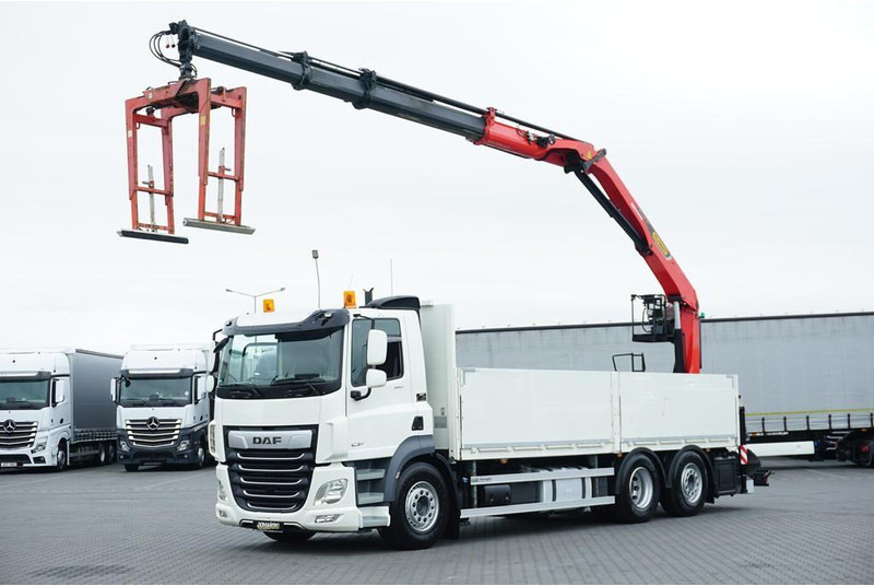 DAF CF / 480 / 6 X 2 / SKRZYNIOWY + HDS / PALFINGER PK 22 001L / OŚ - Valníkový/ Plošinový nákladný automobil, Auto s hydraulickou rukou: obrázok 1 DAF CF / 480 / 6 X 2 / SKRZYNIOWY + HDS / PALFINGER PK 22 001L / OŚ - Valníkový/ Plošinový nákladný automobil, Auto s hydraulickou rukou: obrázok 1