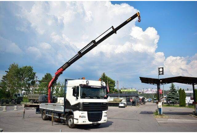 DAF XF 105.410 - Valníkový/ Plošinový nákladný automobil, Auto s hydraulickou rukou: obrázok 1 DAF XF 105.410 - Valníkový/ Plošinový nákladný automobil, Auto s hydraulickou rukou: obrázok 1