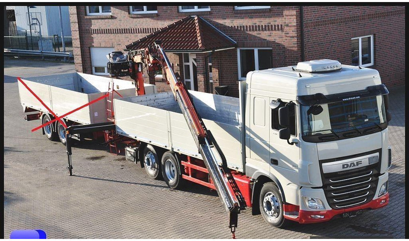 DAF XF 440 - Valníkový/ Plošinový nákladný automobil, Auto s hydraulickou rukou: obrázok 1 DAF XF 440 - Valníkový/ Plošinový nákladný automobil, Auto s hydraulickou rukou: obrázok 1