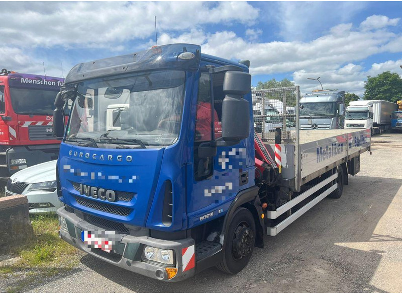 Iveco EUROCARGO ML80 E16 Lange Pritsche mit Kran - Valníkový/ Plošinový nákladný automobil: obrázok 1 Iveco EUROCARGO ML80 E16 Lange Pritsche mit Kran - Valníkový/ Plošinový nákladný automobil: obrázok 1