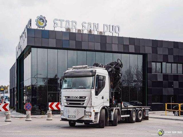 Iveco STRALIS AS320S50Y 8x2 HMF 8520-0K6 FLY JIB Winc - Valníkový/ Plošinový nákladný automobil, Auto s hydraulickou rukou: obrázok 5 Iveco STRALIS AS320S50Y 8x2 HMF 8520-0K6 FLY JIB Winc - Valníkový/ Plošinový nákladný automobil, Auto s hydraulickou rukou: obrázok 5