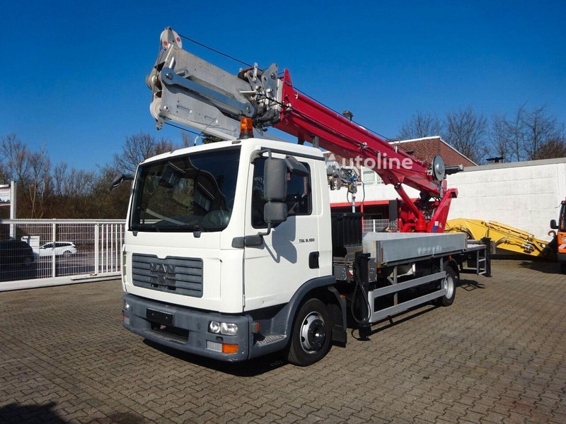 MAN 8.180 TGL - Flatbed+crane - Valníkový/ Plošinový nákladný automobil, Auto s hydraulickou rukou: obrázok 1 MAN 8.180 TGL - Flatbed+crane - Valníkový/ Plošinový nákladný automobil, Auto s hydraulickou rukou: obrázok 1