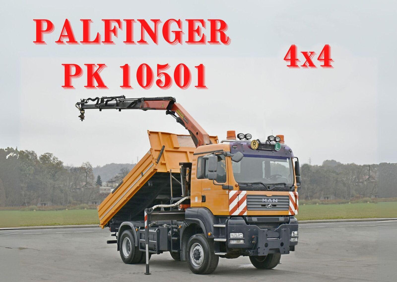 MAN TGA 18.360 - Sklápač, Auto s hydraulickou rukou: obrázok 1 MAN TGA 18.360 - Sklápač, Auto s hydraulickou rukou: obrázok 1