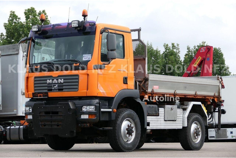 MAN TGM 13.240 - 2 way tipper+crane 4x4 - Sklápač, Auto s hydraulickou rukou: obrázok 1 MAN TGM 13.240 - 2 way tipper+crane 4x4 - Sklápač, Auto s hydraulickou rukou: obrázok 1