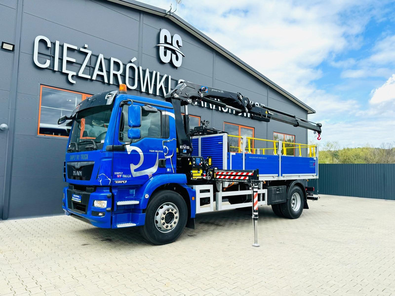 MAN TGM TGL TGS 18.250 - Valníkový/ Plošinový nákladný automobil, Auto s hydraulickou rukou: obrázok 1 MAN TGM TGL TGS 18.250 - Valníkový/ Plošinový nákladný automobil, Auto s hydraulickou rukou: obrázok 1