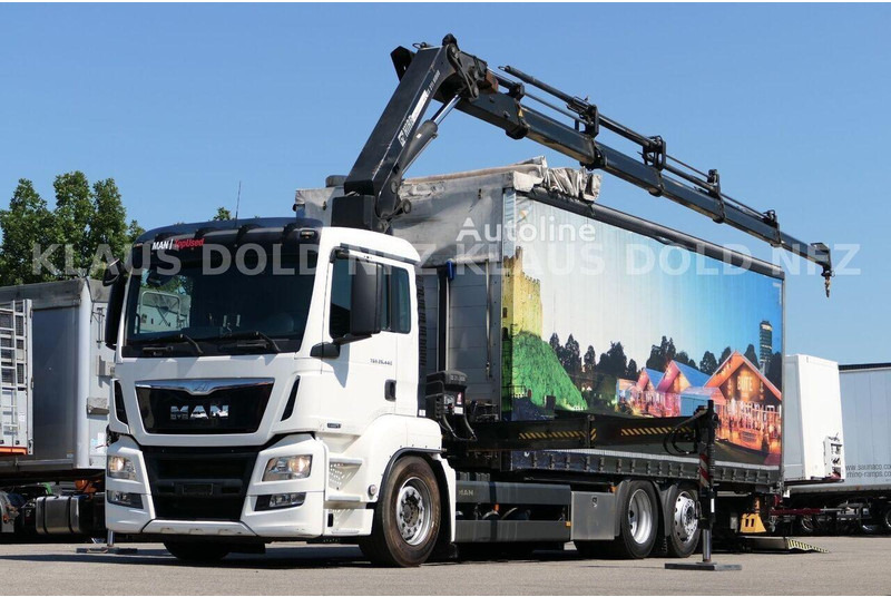MAN TGS 22.440 - Curtain side+crane 6x2 - Plachtové nákladné vozidlo: obrázok 1 MAN TGS 22.440 - Curtain side+crane 6x2 - Plachtové nákladné vozidlo: obrázok 1