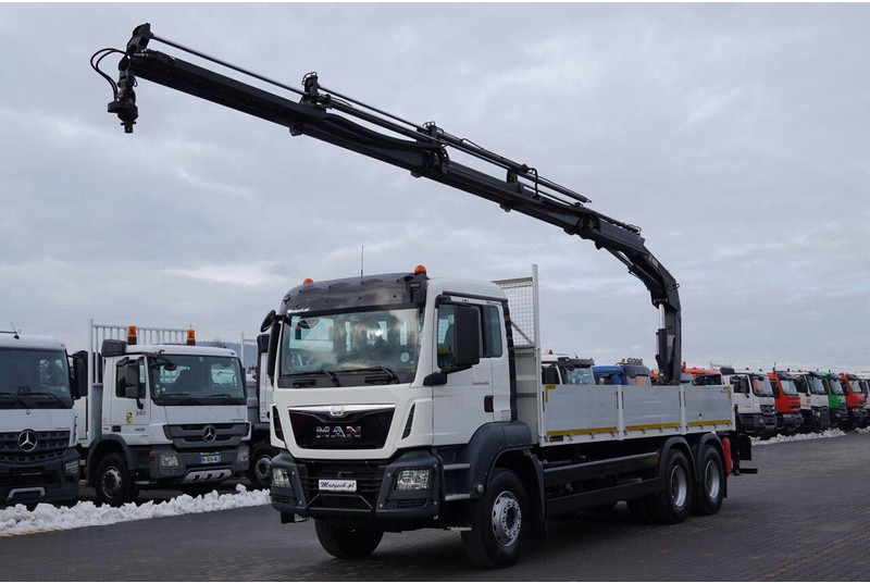 MAN TGS 26.400 / 6x4 / SKRZYNIOWY - 6,5M / HDS HIAB 188 4xwysów 13 M - Valníkový/ Plošinový nákladný automobil, Auto s hydraulickou rukou: obrázok 1 MAN TGS 26.400 / 6x4 / SKRZYNIOWY - 6,5M / HDS HIAB 188 4xwysów 13 M - Valníkový/ Plošinový nákladný automobil, Auto s hydraulickou rukou: obrázok 1