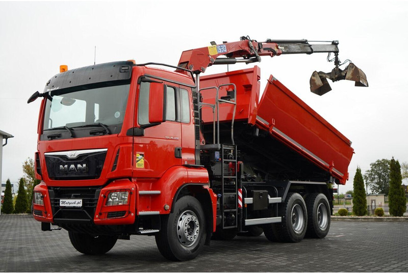 MAN TGS 26.400 / 6x4 / WYWROTKA 2 STRONNA  + HDS HMF 1530 K2  / HYDR - Sklápač, Auto s hydraulickou rukou: obrázok 1 MAN TGS 26.400 / 6x4 / WYWROTKA 2 STRONNA  + HDS HMF 1530 K2  / HYDR - Sklápač, Auto s hydraulickou rukou: obrázok 1