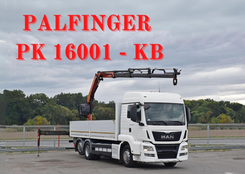 MAN TGS 26.440 * PRITSCHE 6,90 m + PK 16001 - K - Valníkový/ Plošinový nákladný automobil, Auto s hydraulickou rukou: obrázok 1 MAN TGS 26.440 * PRITSCHE 6,90 m + PK 16001 - K - Valníkový/ Plošinový nákladný automobil, Auto s hydraulickou rukou: obrázok 1