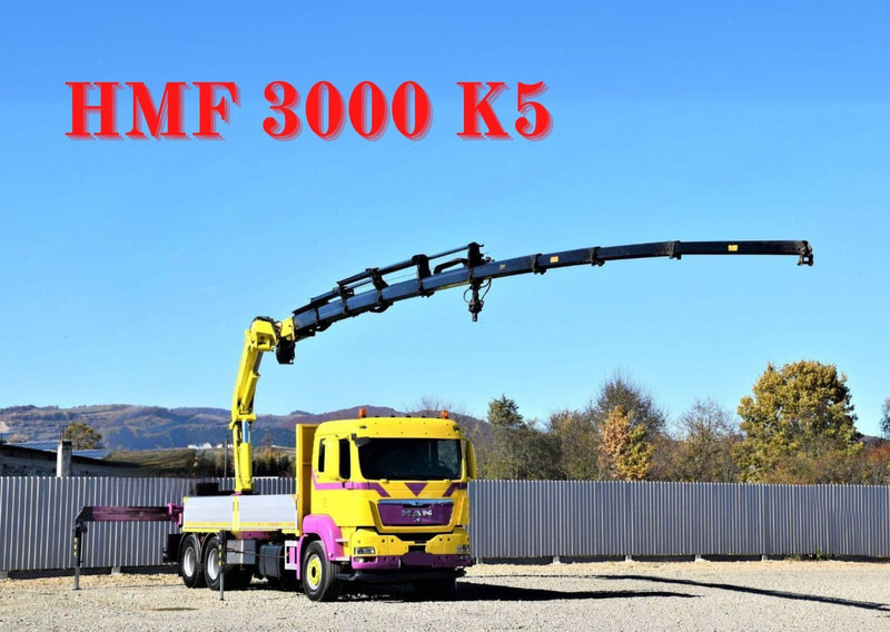 MAN TGS 28.440 Pritsche 5,60* HMF 3000 K5 + FUNK ! - Valníkový/ Plošinový nákladný automobil, Auto s hydraulickou rukou: obrázok 1 MAN TGS 28.440 Pritsche 5,60* HMF 3000 K5 + FUNK ! - Valníkový/ Plošinový nákladný automobil, Auto s hydraulickou rukou: obrázok 1
